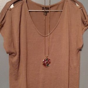Light brown/taupe top
